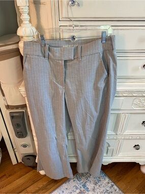 American Eagle Gray Pinstripe Dress Pants